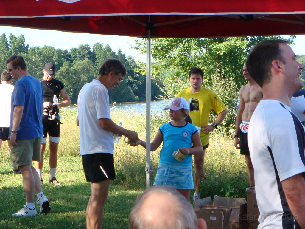 The Legend 5M 2008-08 0166.JPG - The first official award for a third place finish in my age group. A great  ice cream  coffee mug.